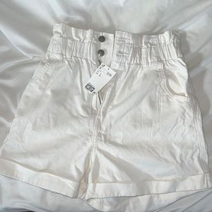NWT white paper bag shorts